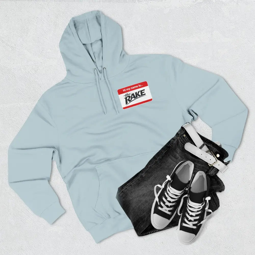 Hi My Name is The Rake, ’The Rake’ Garden Tool Graphic Pullover - Hoodie