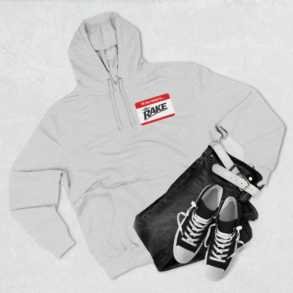 Hi My Name is The Rake, ’The Rake’ Garden Tool Graphic Pullover - Hoodie