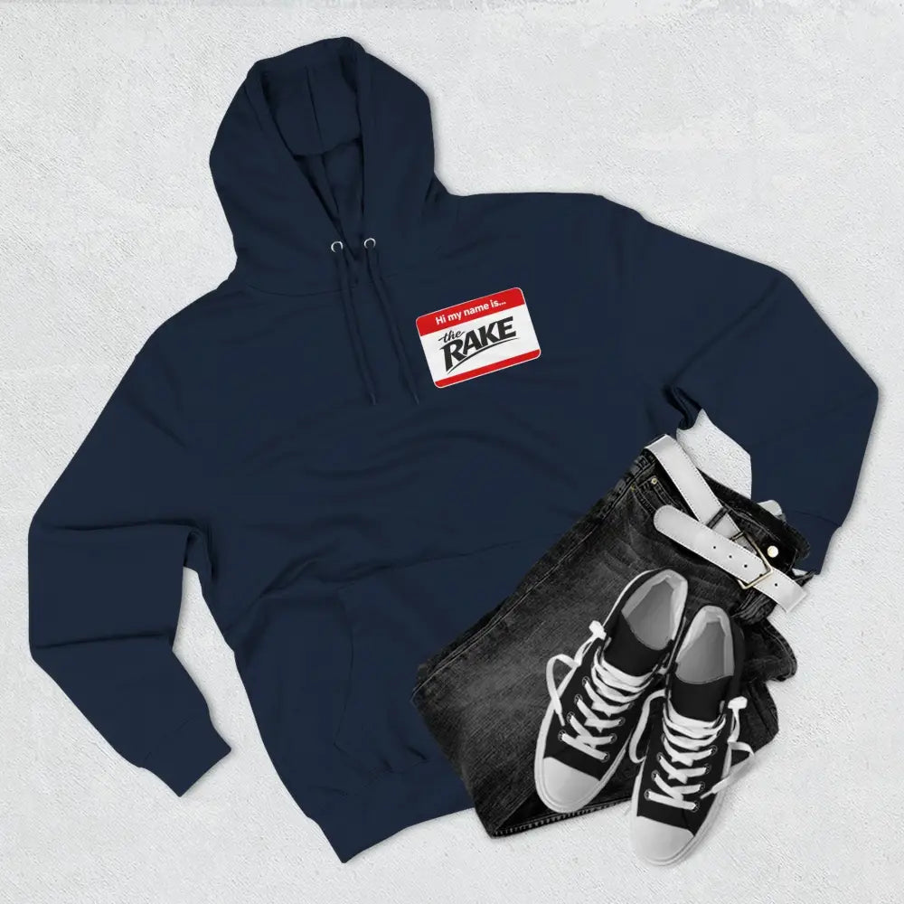 Hi My Name is The Rake, ’The Rake’ Garden Tool Graphic Pullover - Hoodie
