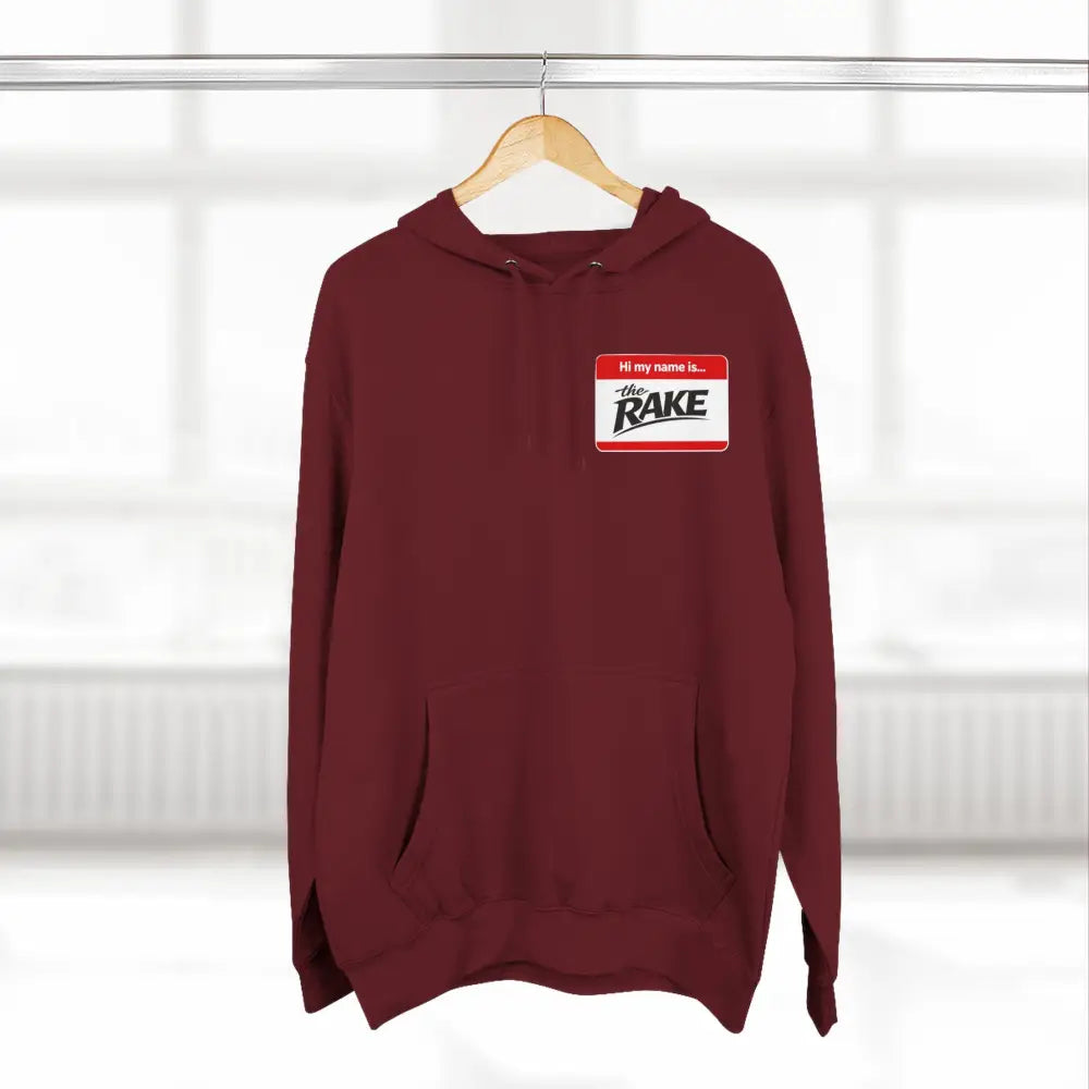 Hi My Name is The Rake, ’The Rake’ Garden Tool Graphic Pullover - Hoodie