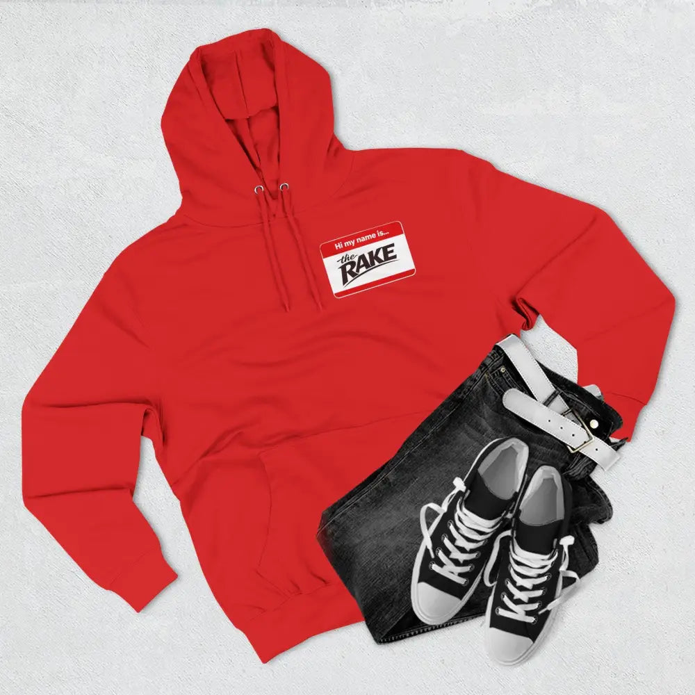 Hi My Name is The Rake, ’The Rake’ Garden Tool Graphic Pullover - Hoodie