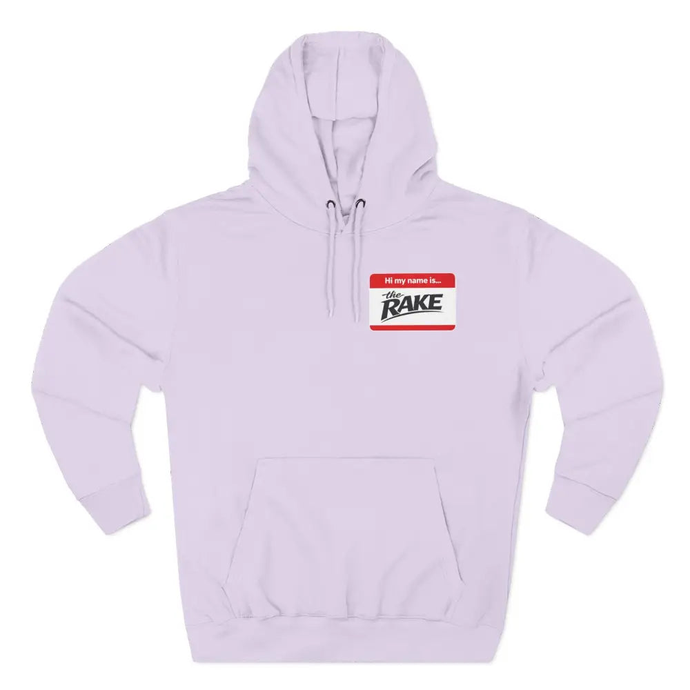 Hi My Name is The Rake, ’The Rake’ Garden Tool Graphic Pullover - S / Lilac - Hoodie