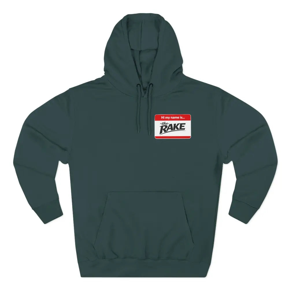 Hi My Name is The Rake, ’The Rake’ Garden Tool Graphic Pullover - S / Sports Green - Hoodie