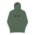 Hoodie, ’Don’t Quit’ Distressed Script Pigment-Dyed Fleece - S / Pigment Alpine Green - Hoodie
