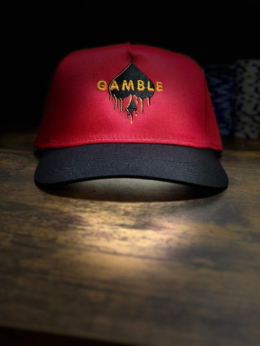 Gamble Drip Red Snapback R