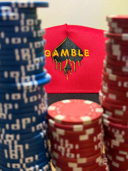 Gamble Drip Red Snapback R