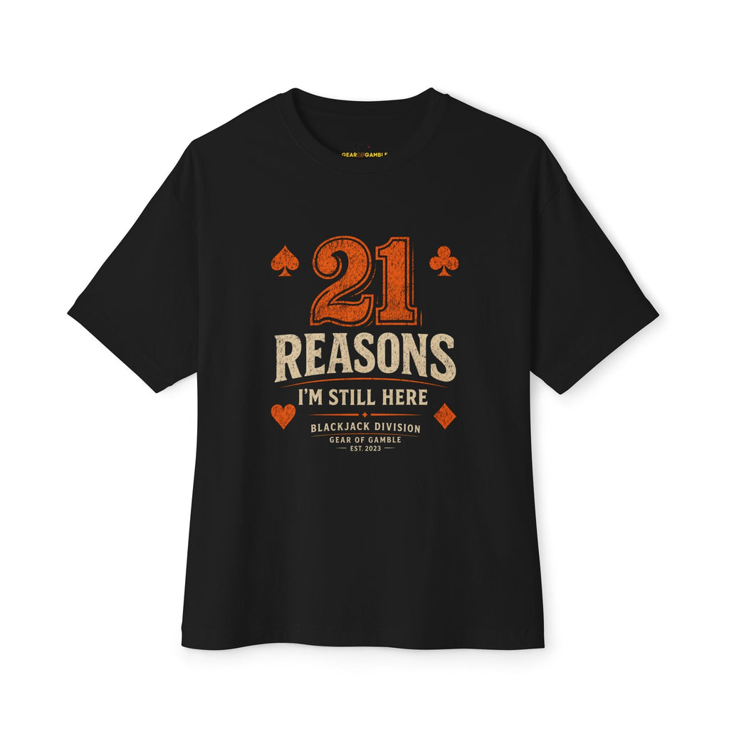 Natural Poker Tee, ’Split’ Vintage Playing Cards Graphic Shirt - Black / XS - T-Shirt