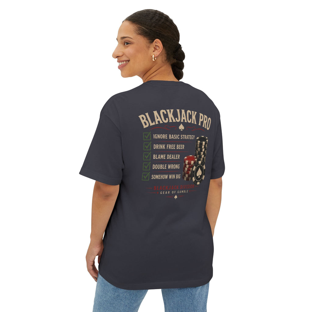 Natural Poker Tee, ’Split’ Vintage Playing Cards Graphic Shirt - T-Shirt
