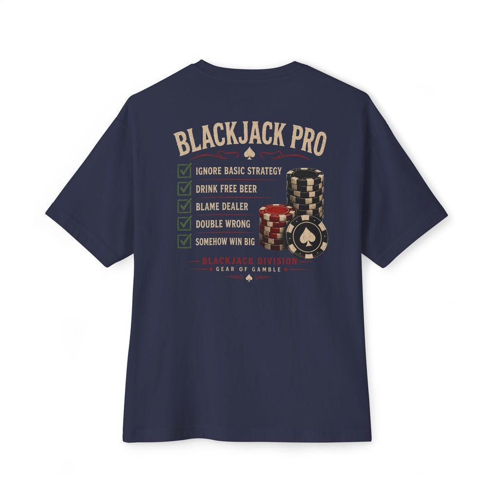 Natural Poker Tee, ’Split’ Vintage Playing Cards Graphic Shirt - T-Shirt