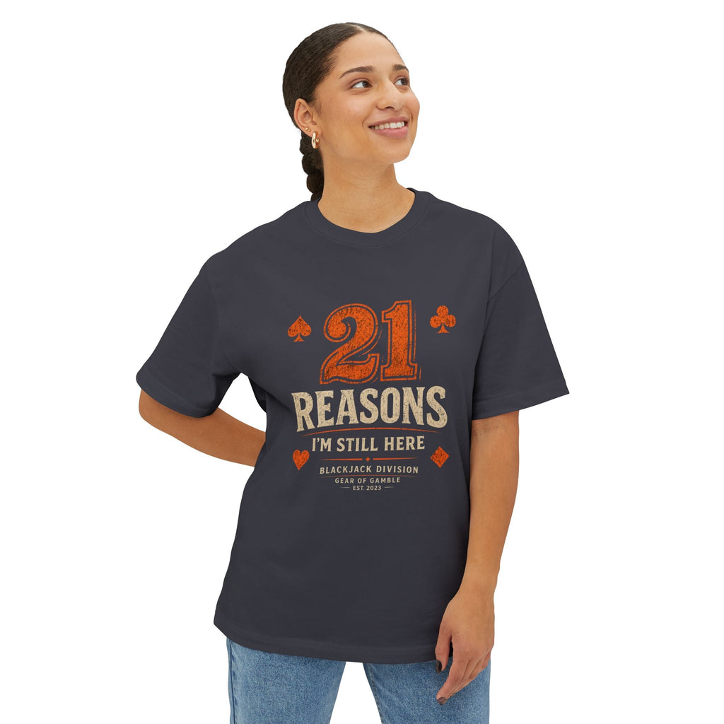 Natural Poker Tee, ’Split’ Vintage Playing Cards Graphic Shirt - T-Shirt