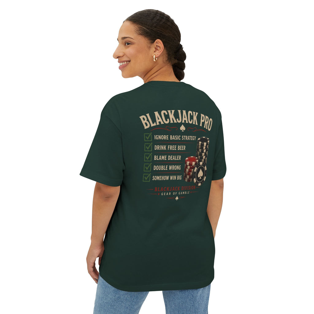 Natural Poker Tee, ’Split’ Vintage Playing Cards Graphic Shirt - T-Shirt