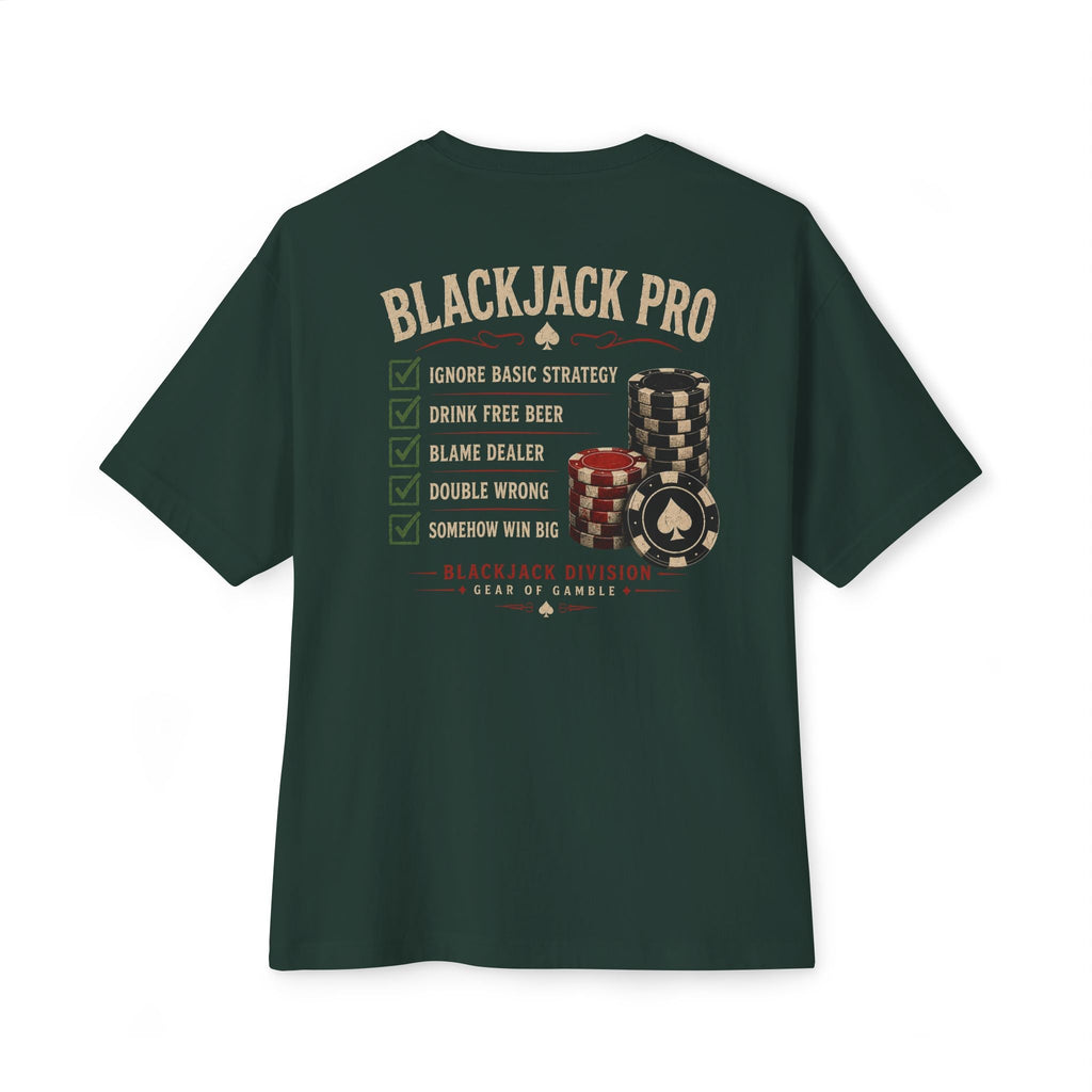 Natural Poker Tee, ’Split’ Vintage Playing Cards Graphic Shirt - T-Shirt