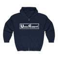 New Understepped Logo Zip Hoodie, Retro Dot-Frame Full-Zip Sweatshirt - Navy / S - Hoodie