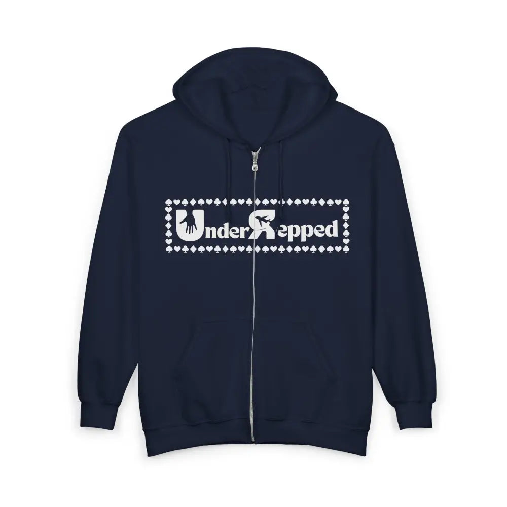 New Understepped Logo Zip Hoodie, Retro Dot-Frame Full-Zip Sweatshirt - Hoodie