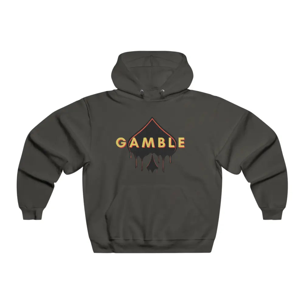 Black  poker hoodie featuring the iconic Gamble Drip logo. Made from a soft cotton-polyester blend.