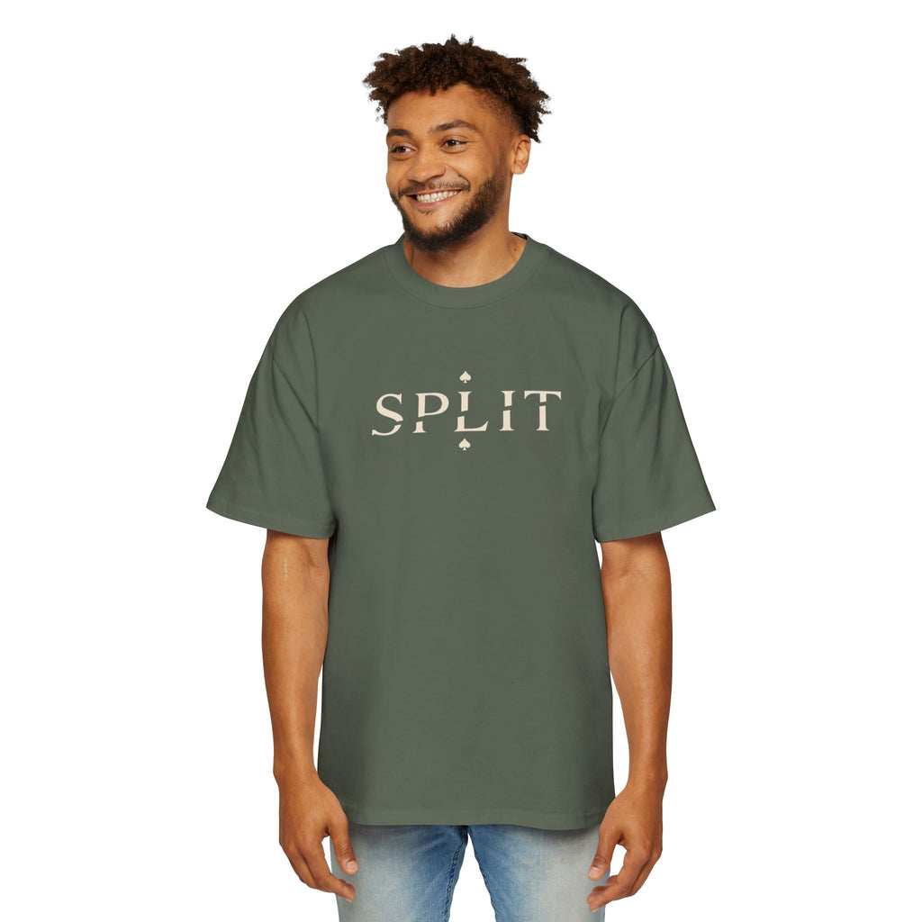 Oversized Tee, ’Natural’ Poker Ace Graphic Shirt - Cypress / S - T-Shirt
