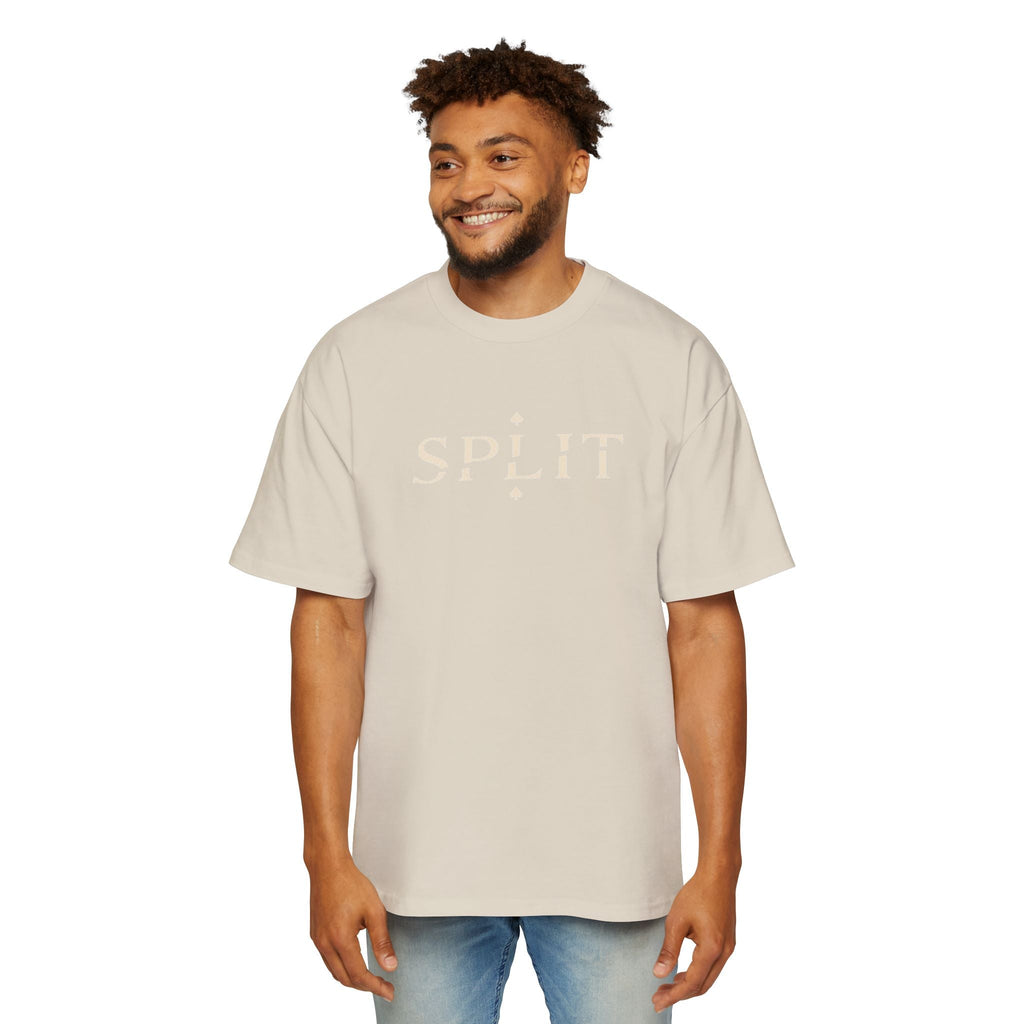 Oversized Tee, ’Natural’ Poker Ace Graphic Shirt - Ecru / S - T-Shirt