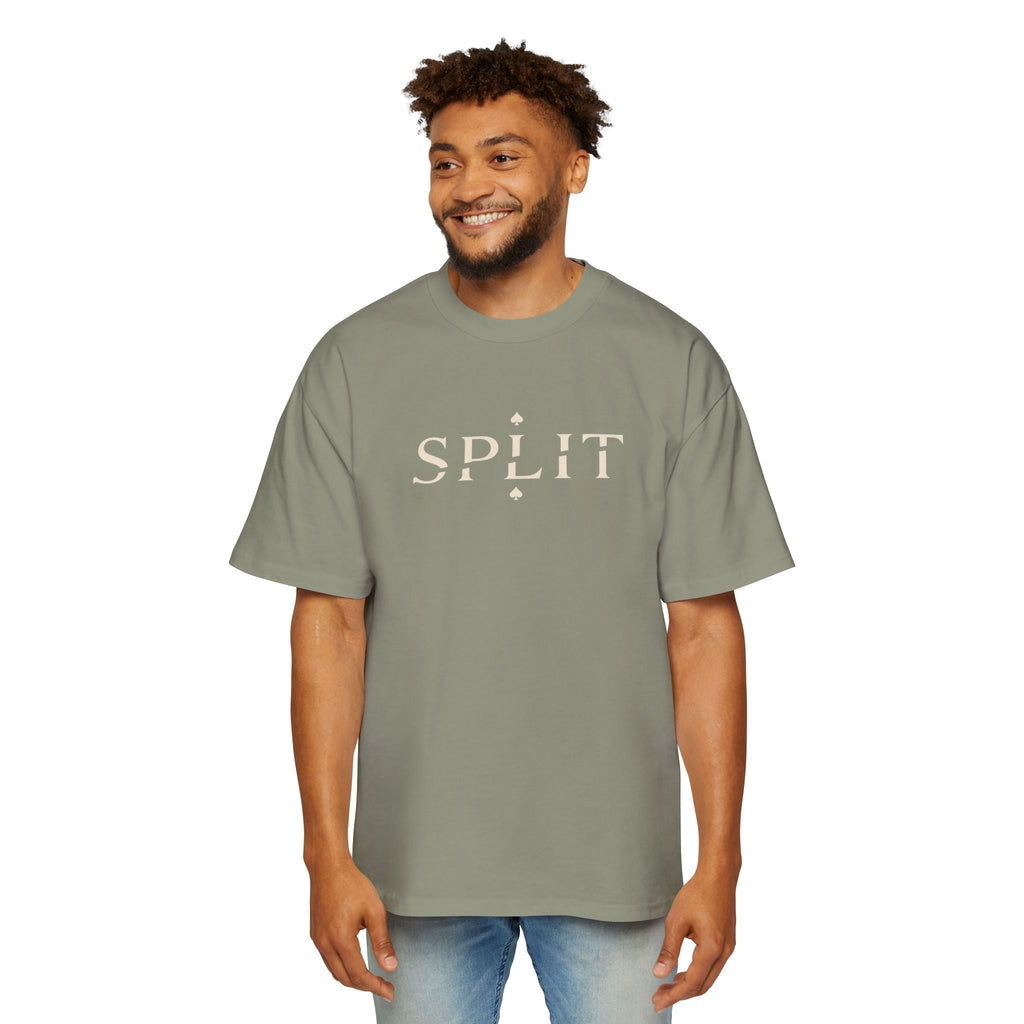 Oversized Tee, ’Natural’ Poker Ace Graphic Shirt - Eucalyptus / S - T-Shirt