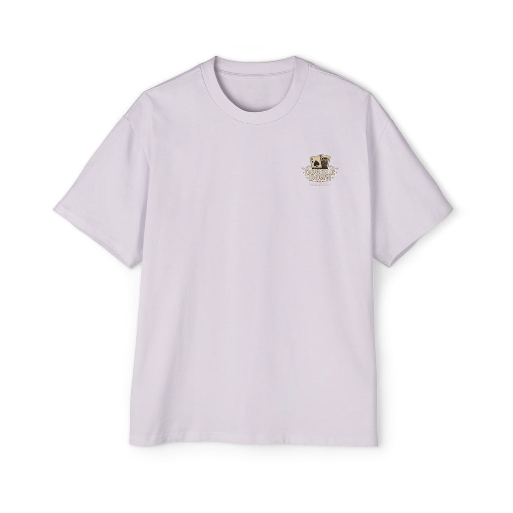 Oversized Tee, ’Natural’ Poker Ace Graphic Shirt - Orchid / S - T-Shirt