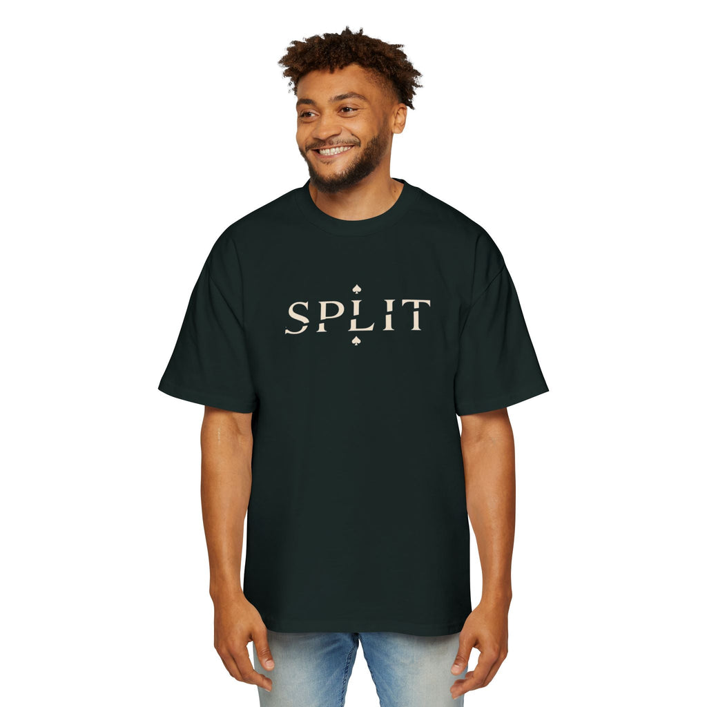 Oversized Tee, ’Natural’ Poker Ace Graphic Shirt - Pine Green / S - T-Shirt