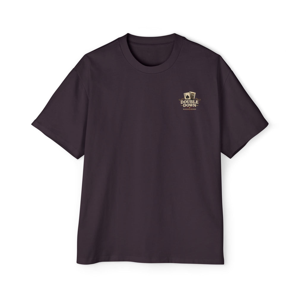 Oversized Tee, ’Natural’ Poker Ace Graphic Shirt - T-Shirt
