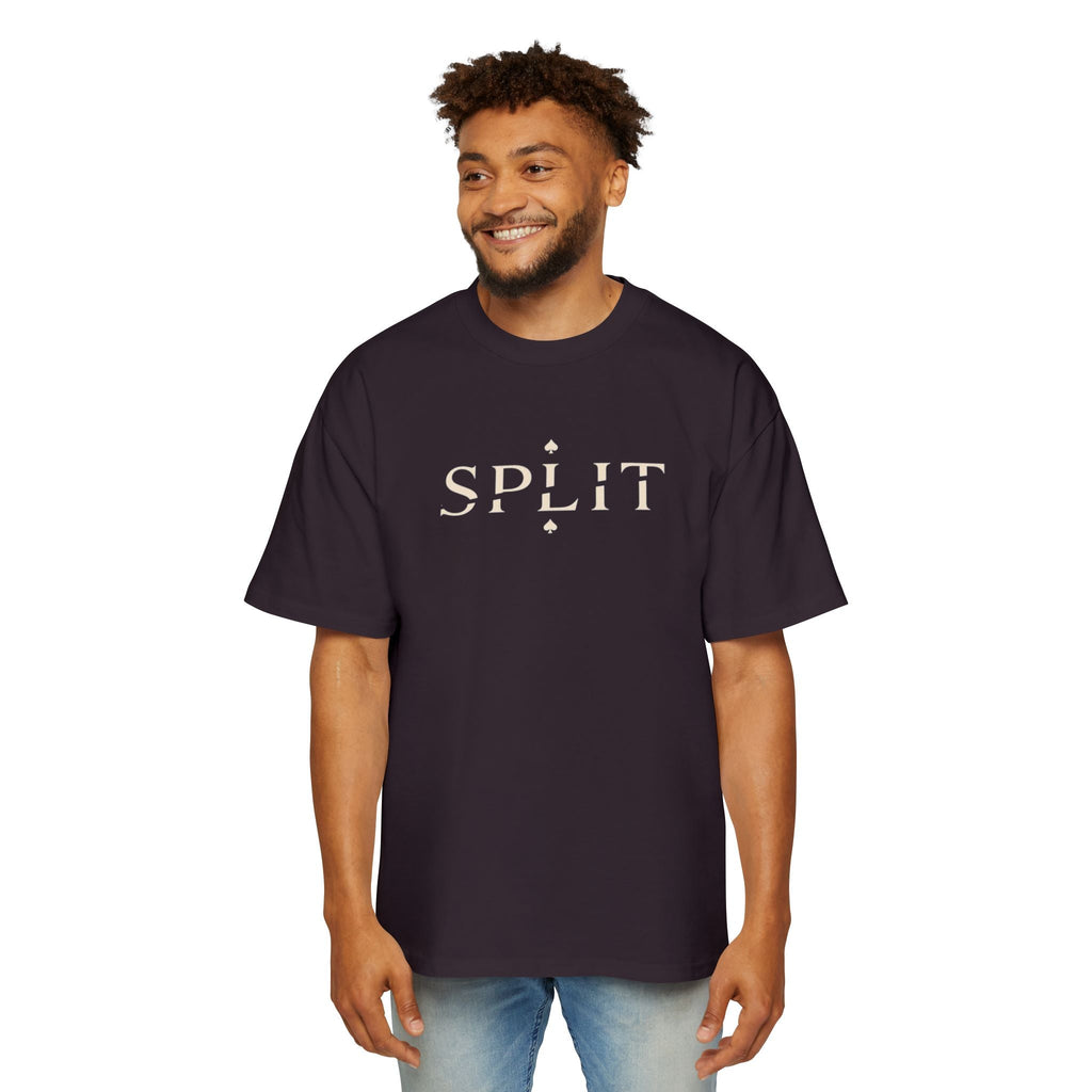 Oversized Tee, ’Natural’ Poker Ace Graphic Shirt - T-Shirt