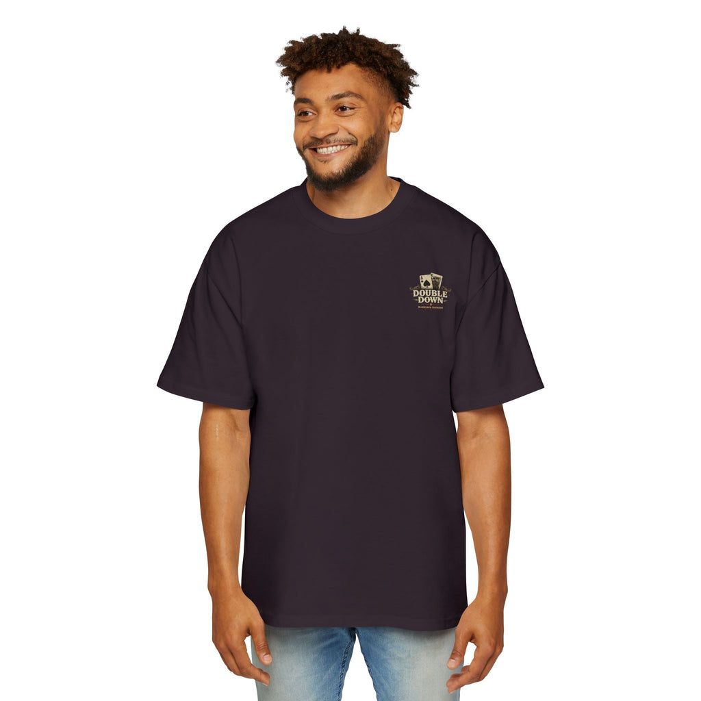 Oversized Tee, ’Natural’ Poker Ace Graphic Shirt - T-Shirt