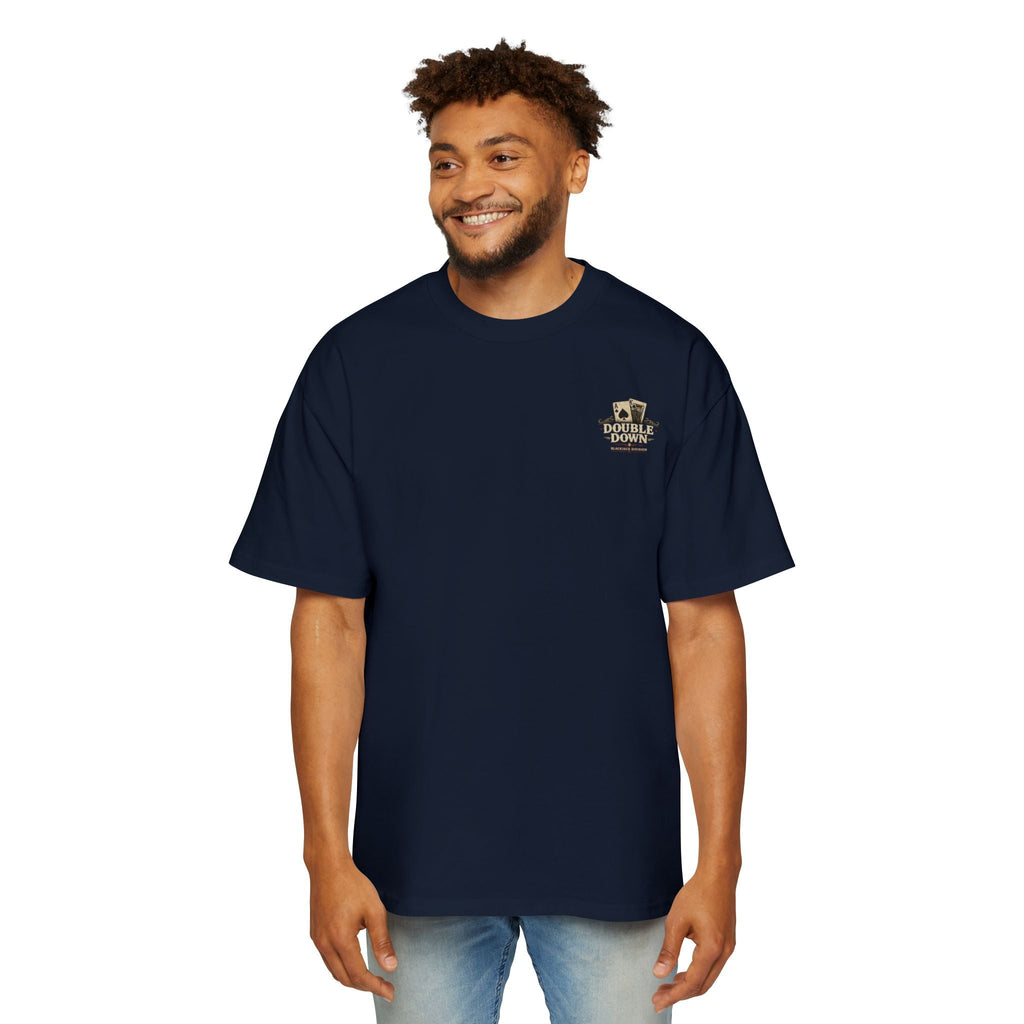 Oversized Tee, ’Natural’ Poker Ace Graphic Shirt - T-Shirt