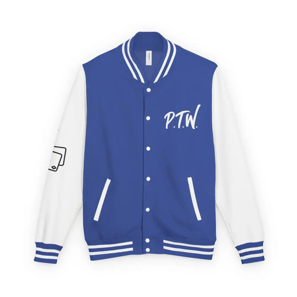 P.T.W. Varsity Jacket - L / Royal Blue/Arctic White - Outerwear
