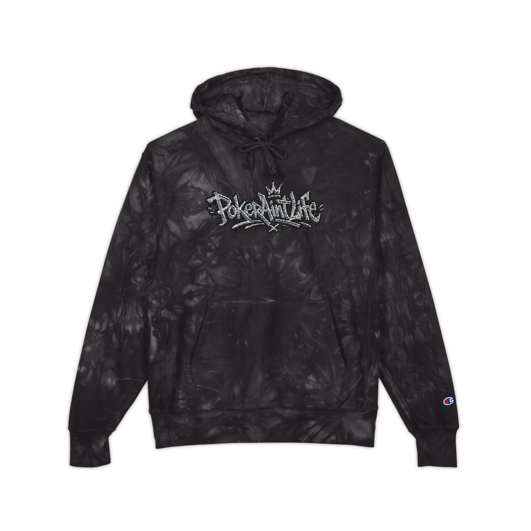 PAL Exclusive Black Marble Champion-Style Sweatshirt - M / Black - Hoodie