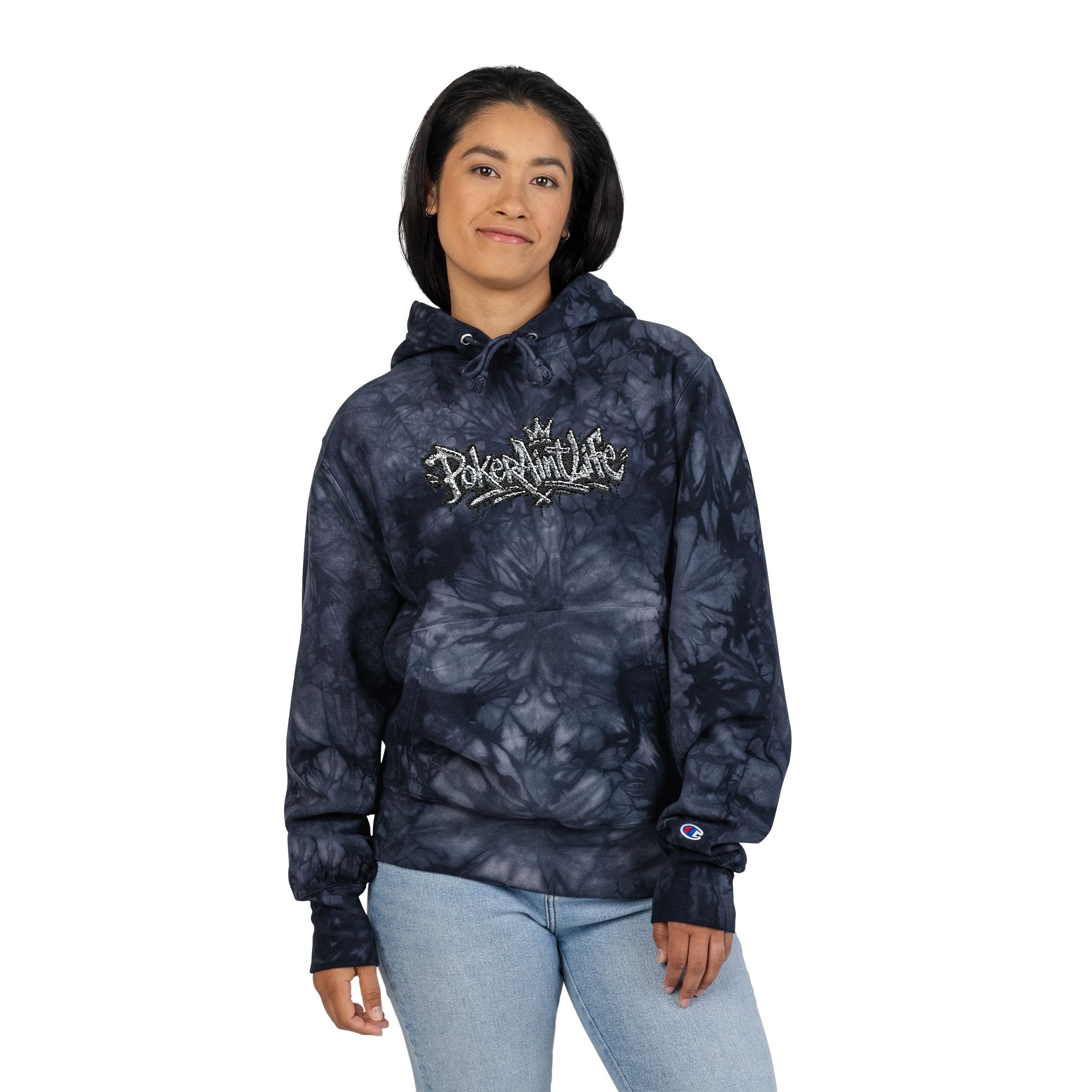 PAL Exclusive Black Marble Champion-Style Sweatshirt - Hoodie