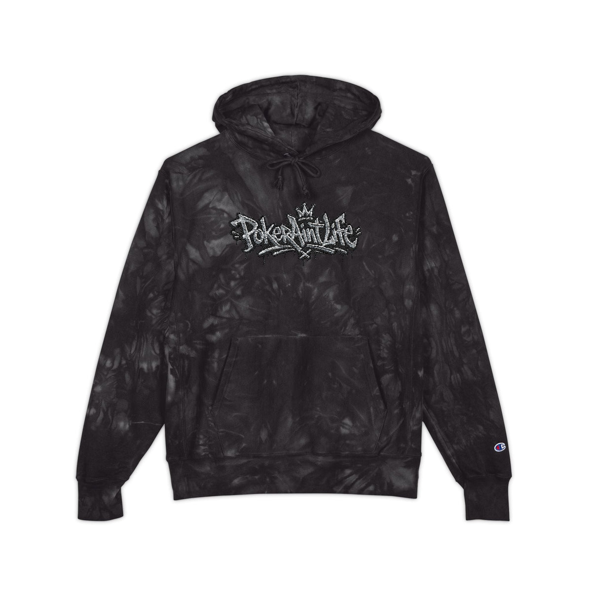 PAL Exclusive Black Marble Champion-Style Sweatshirt - M / Black - Hoodie