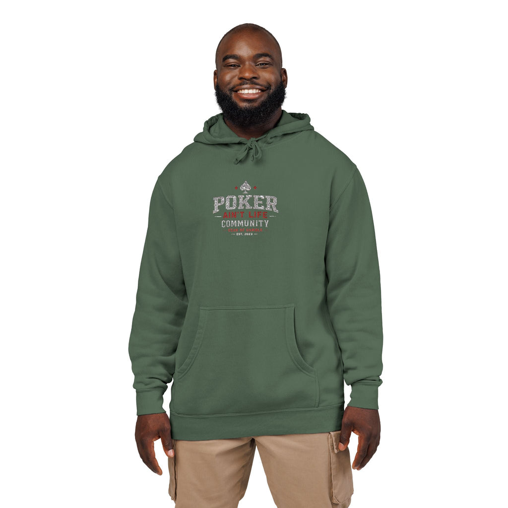 Poker Aint Life Community Hoodie - S / Pigment Alpine Green - Hoodie