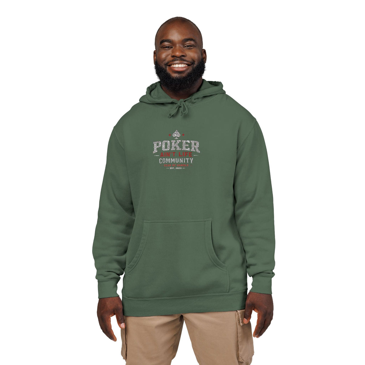 Poker Aint Life Community Hoodie - S / Pigment Alpine Green - Hoodie