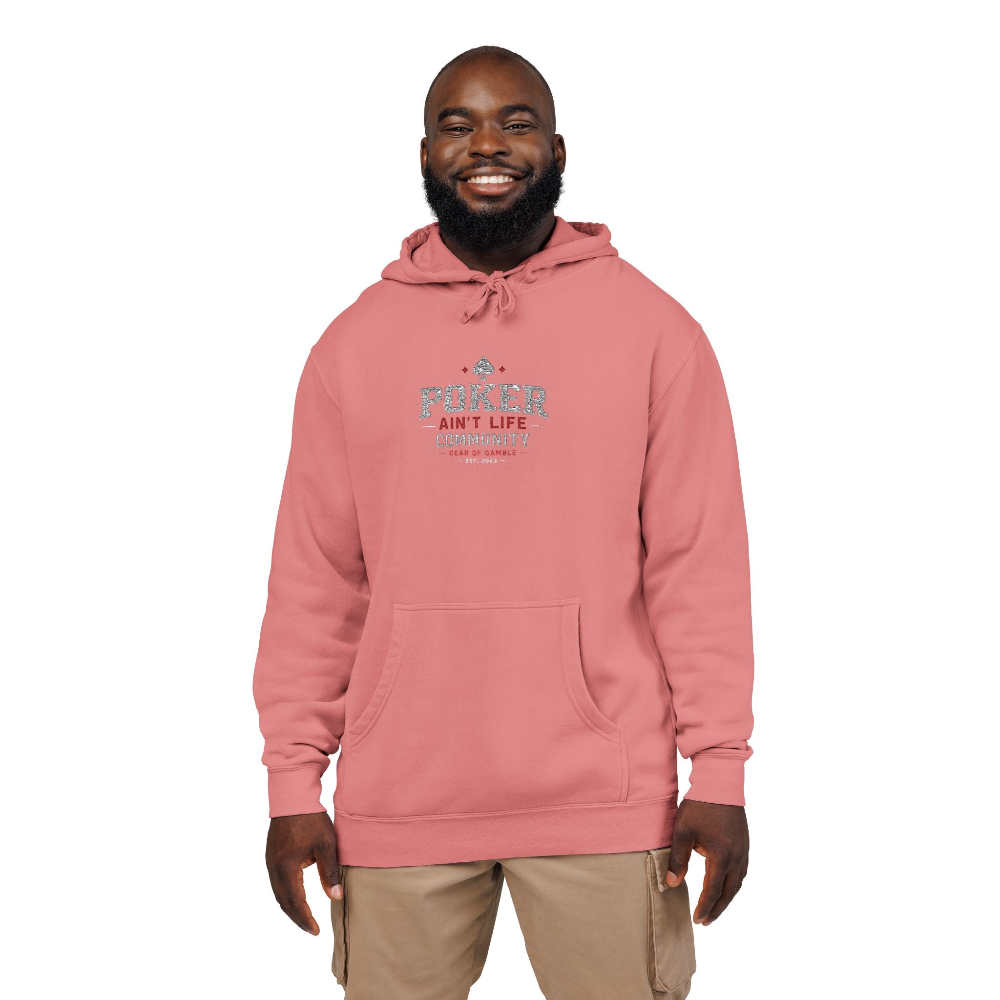 Poker Aint Life Community Hoodie - S / Pigment Pink - Hoodie