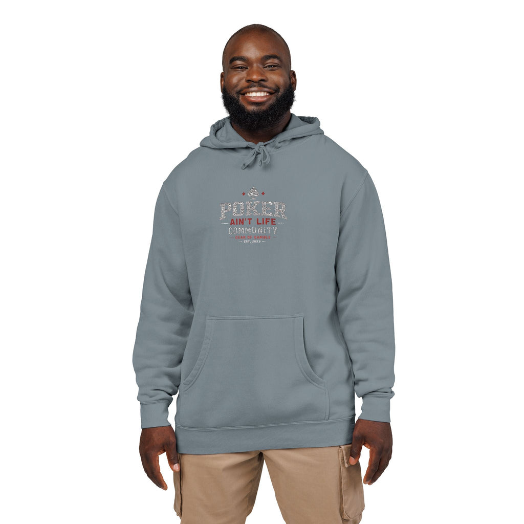 Poker Aint Life Community Hoodie - S / Pigment Slate Blue - Hoodie