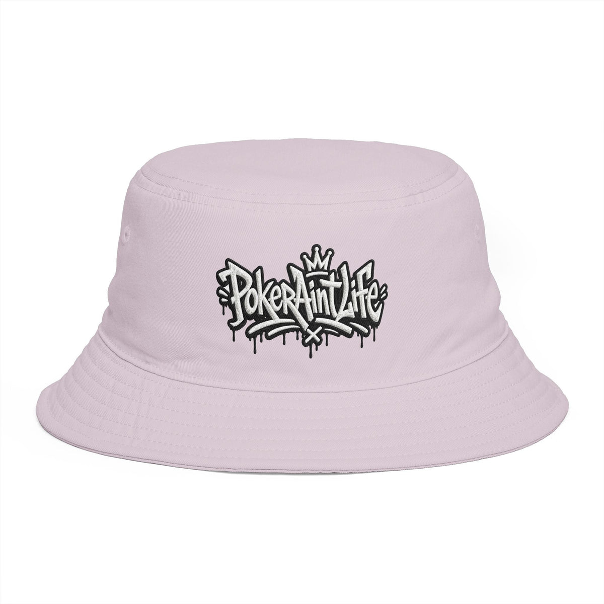 Poker Ain’t Life Embroidered Bucket Hat, Streetwear Poker Player Cap - One size / Orchid - Hats