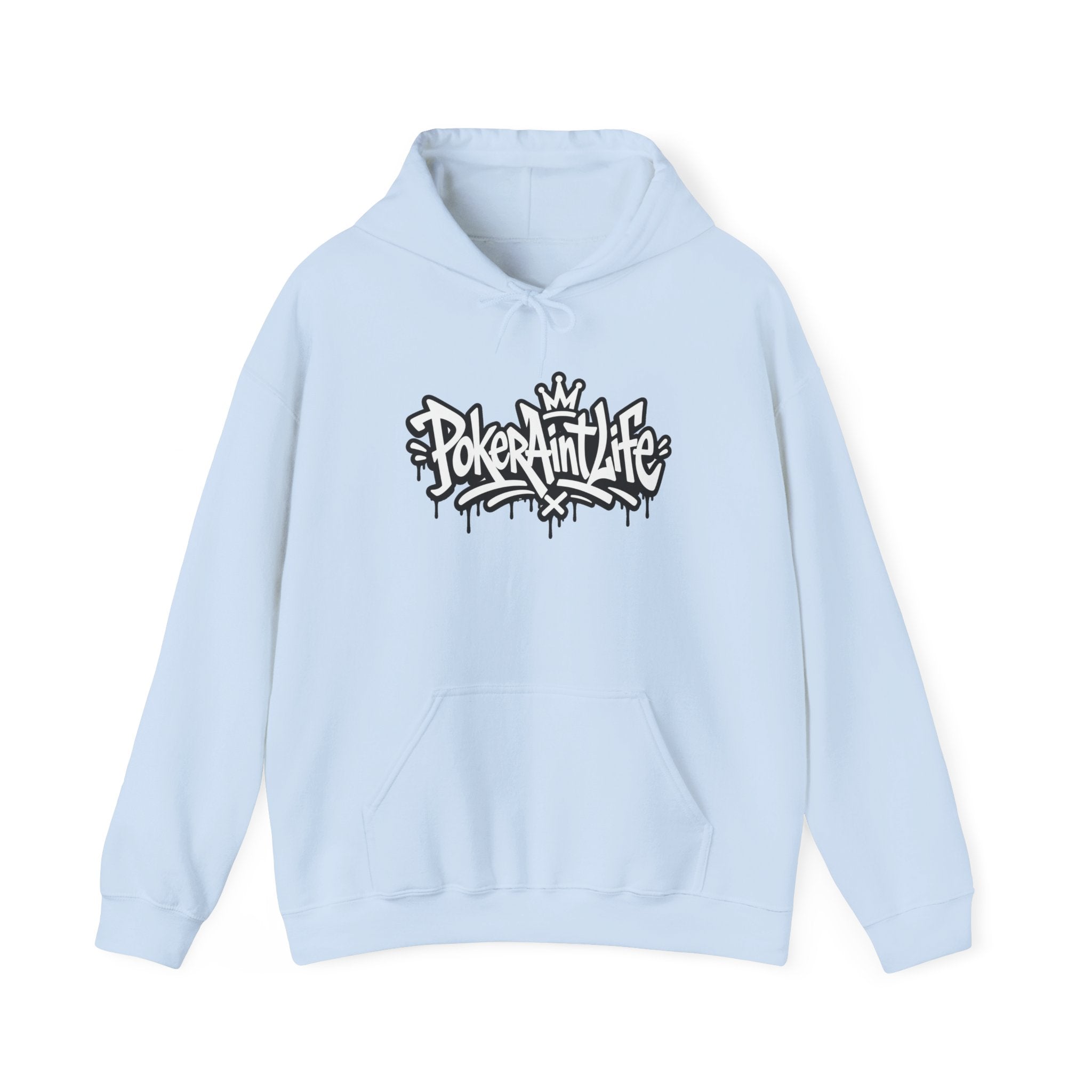 Copy of Mental Health & Responsible Gambling Hoodie, ’Poker Ain’t Life’ Graphic - S / Light Blue - Hoodie