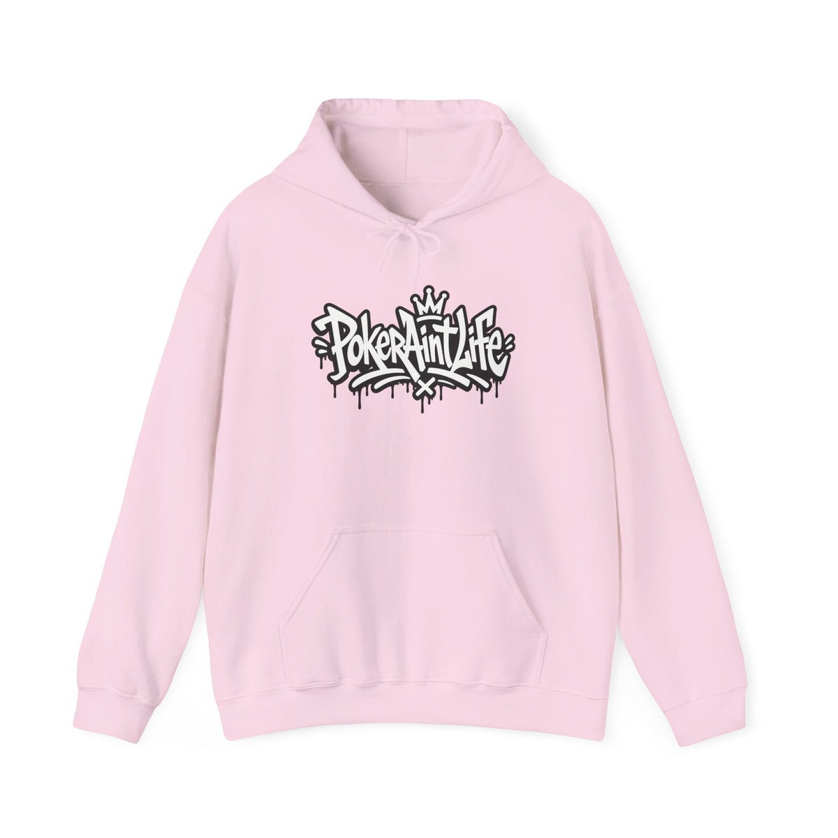 Copy of Mental Health & Responsible Gambling Hoodie, ’Poker Ain’t Life’ Graphic - S / Light Pink - Hoodie