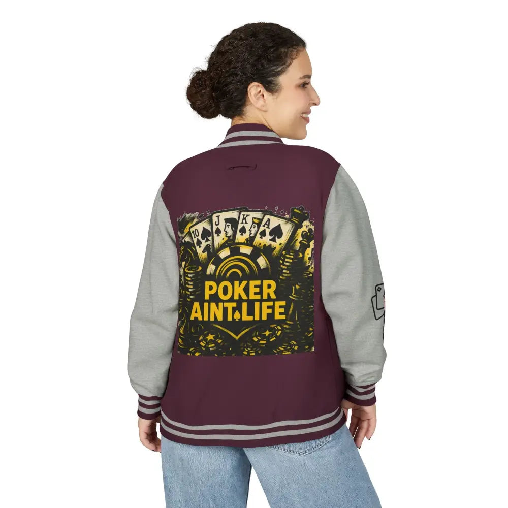 PokerAintLife Letterman Jacket - Outerwear