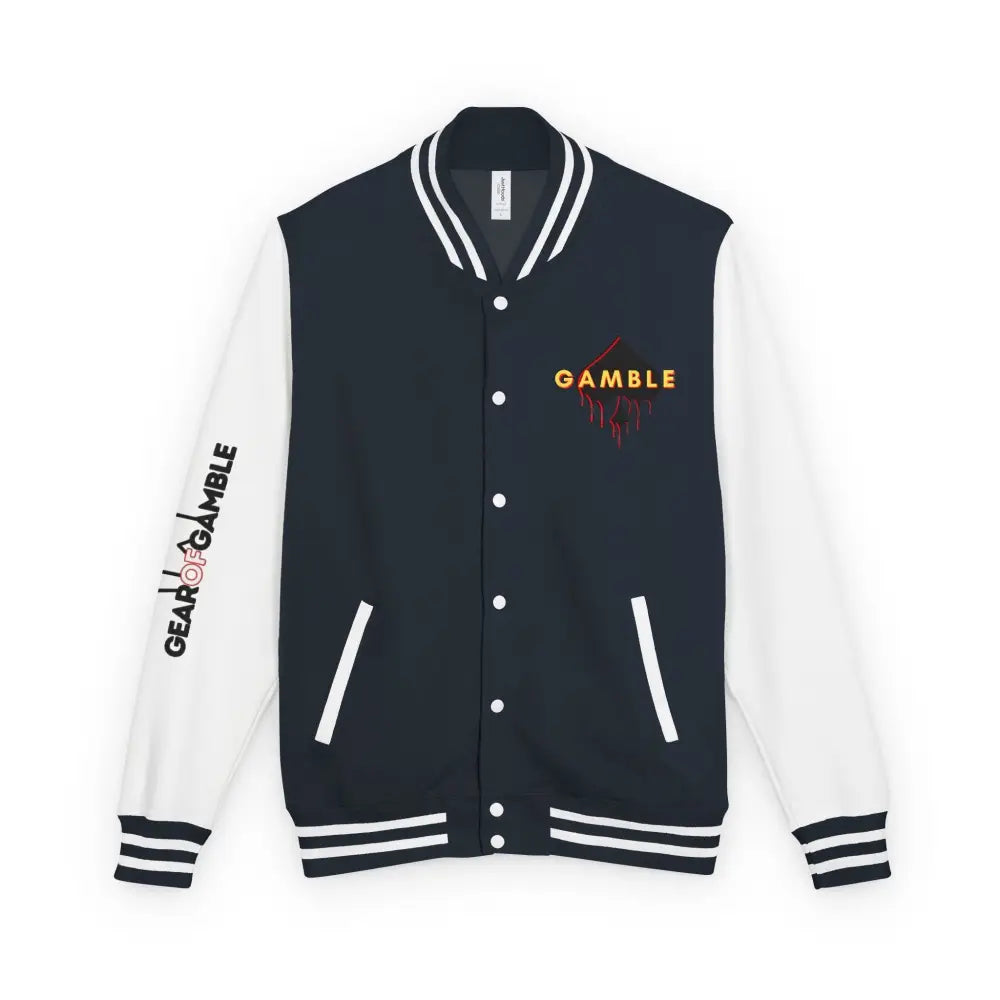 PokerAintLife Letterman Jacket - XL / Oxford Navy/Arctic White - Outerwear