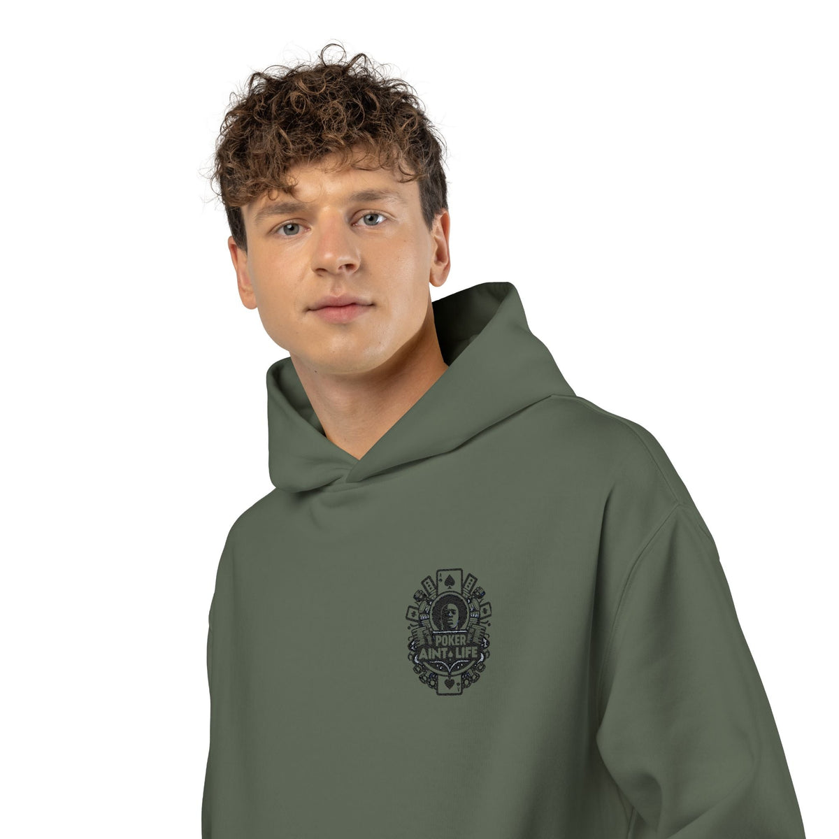 Poker Aint Life Minimal Logo Hoodie - Hoodie