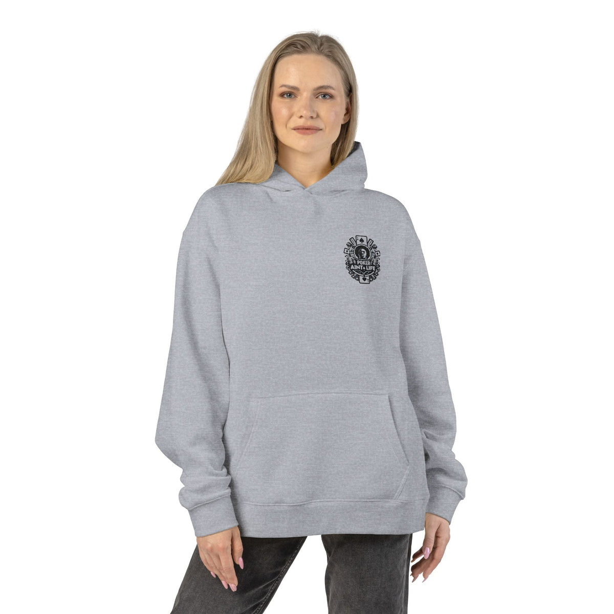 Poker Aint Life Minimal Logo Hoodie - Hoodie