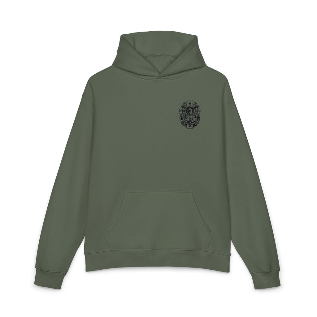 Poker Aint Life Minimal Logo Hoodie - XS / Cypress - Hoodie
