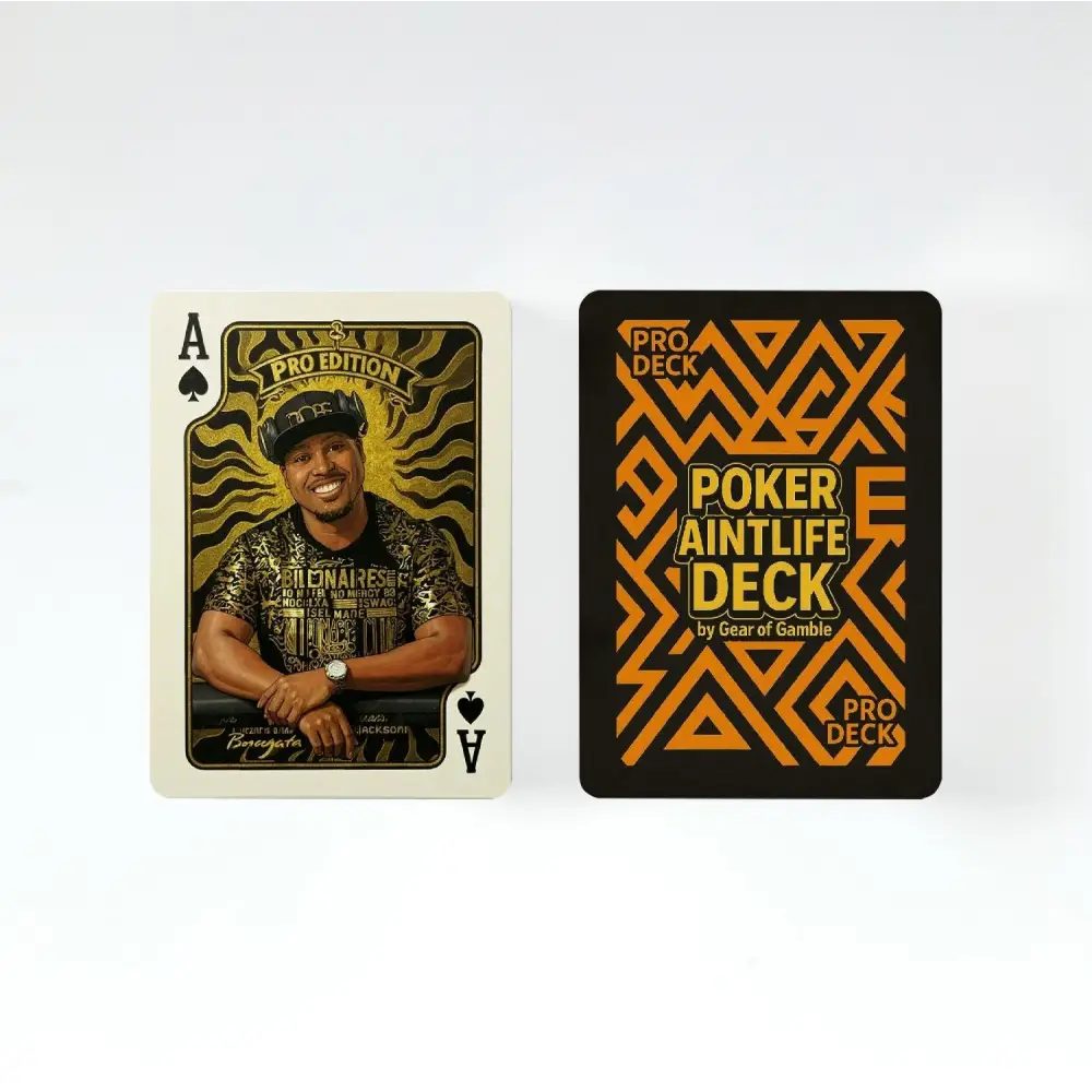 Poker Ain't Life glossy poker playing cards deck front view