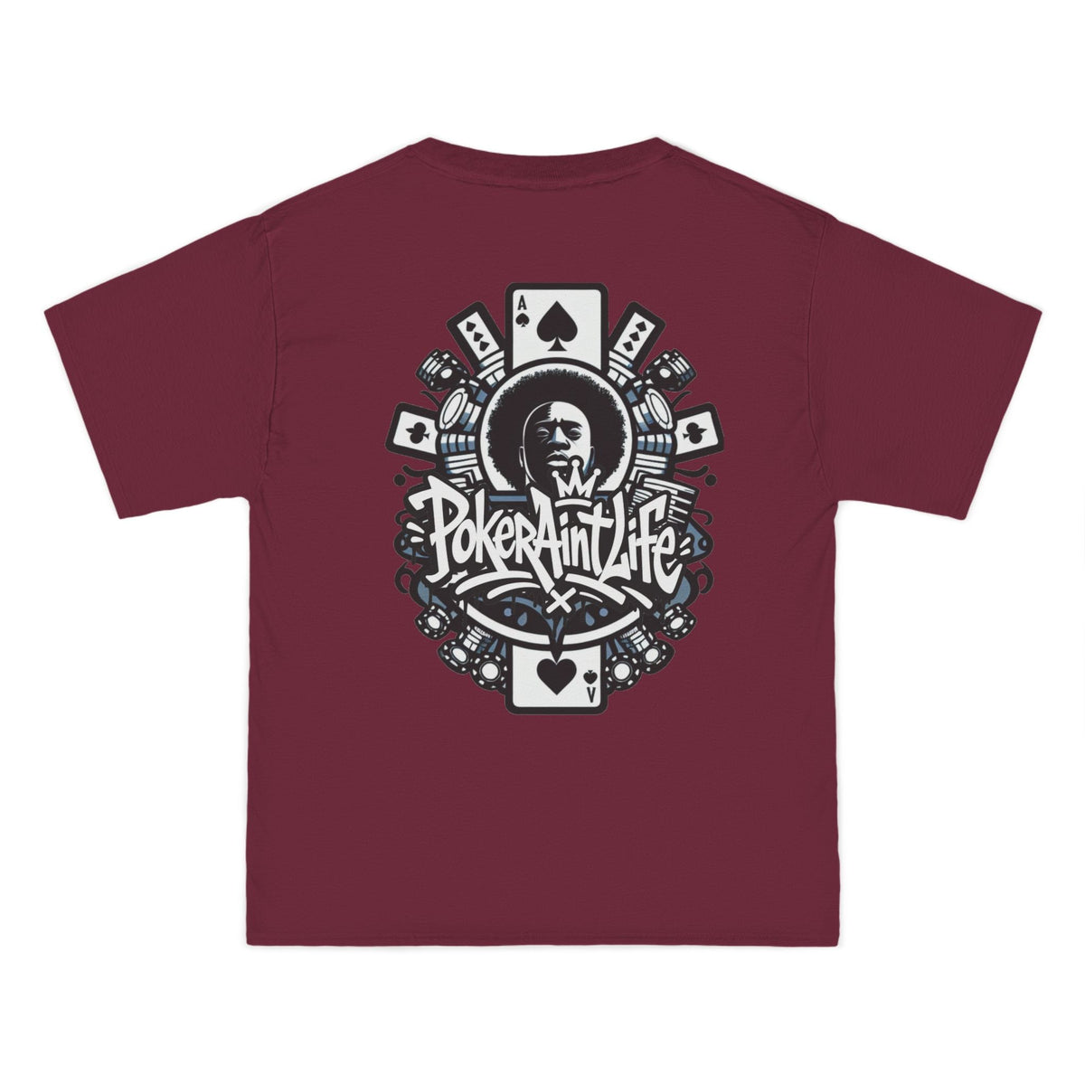 Poker Aint Life T-Shirt, Retro Card Player Graphic Tee - T-Shirt