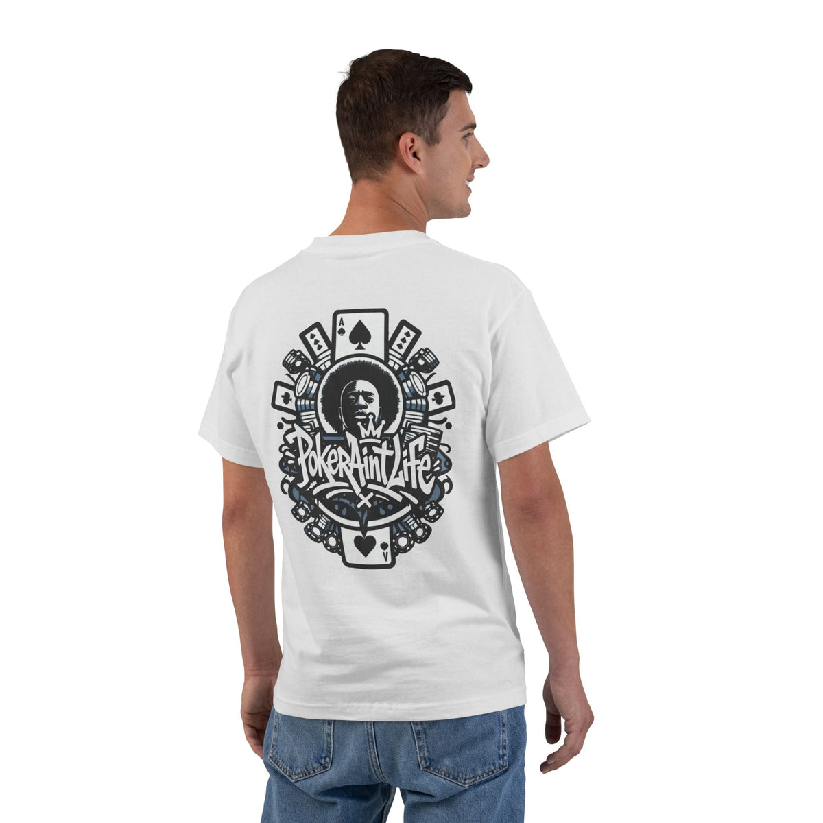 Poker Aint Life T-Shirt, Retro Card Player Graphic Tee - T-Shirt