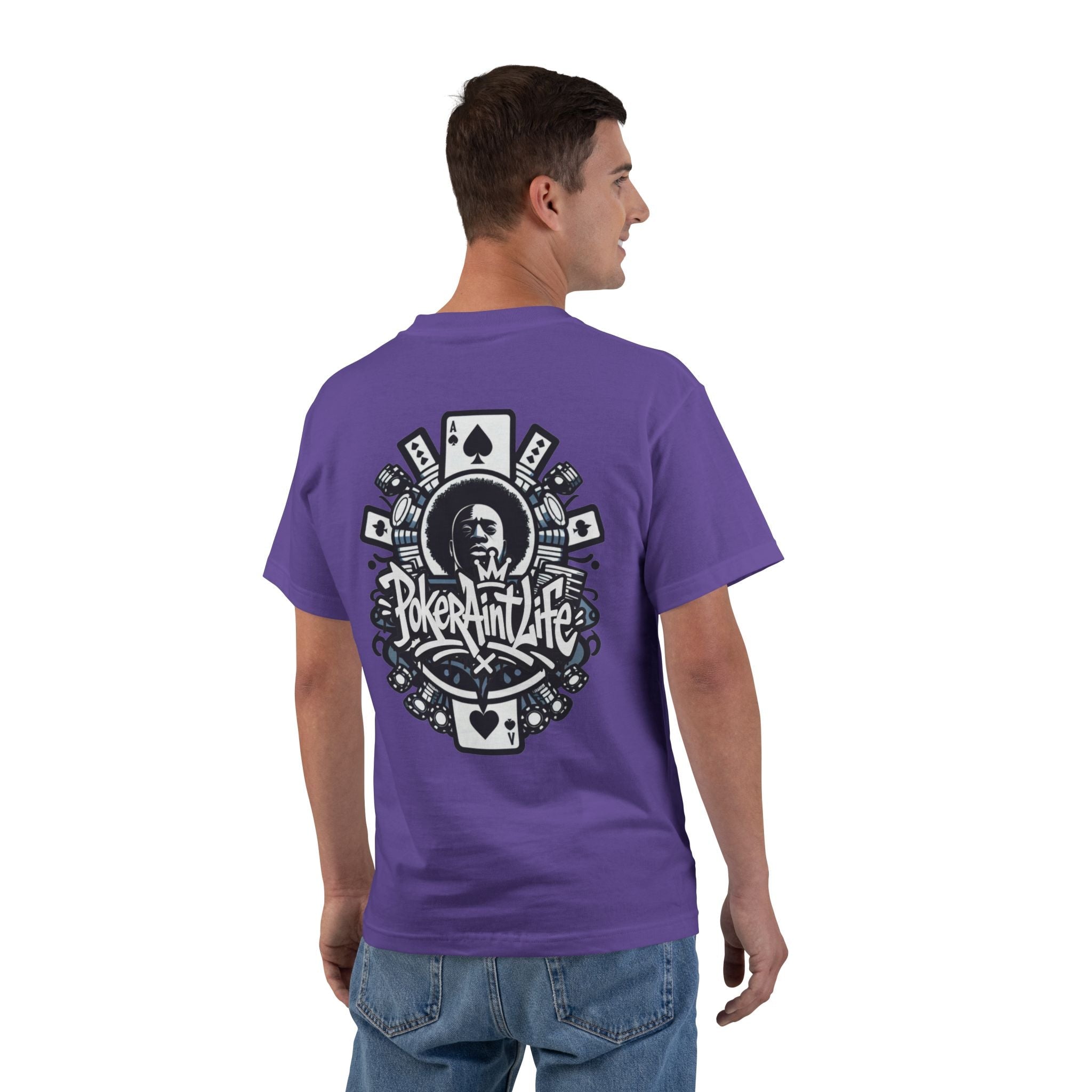 Poker Aint Life T-Shirt, Retro Card Player Graphic Tee - T-Shirt