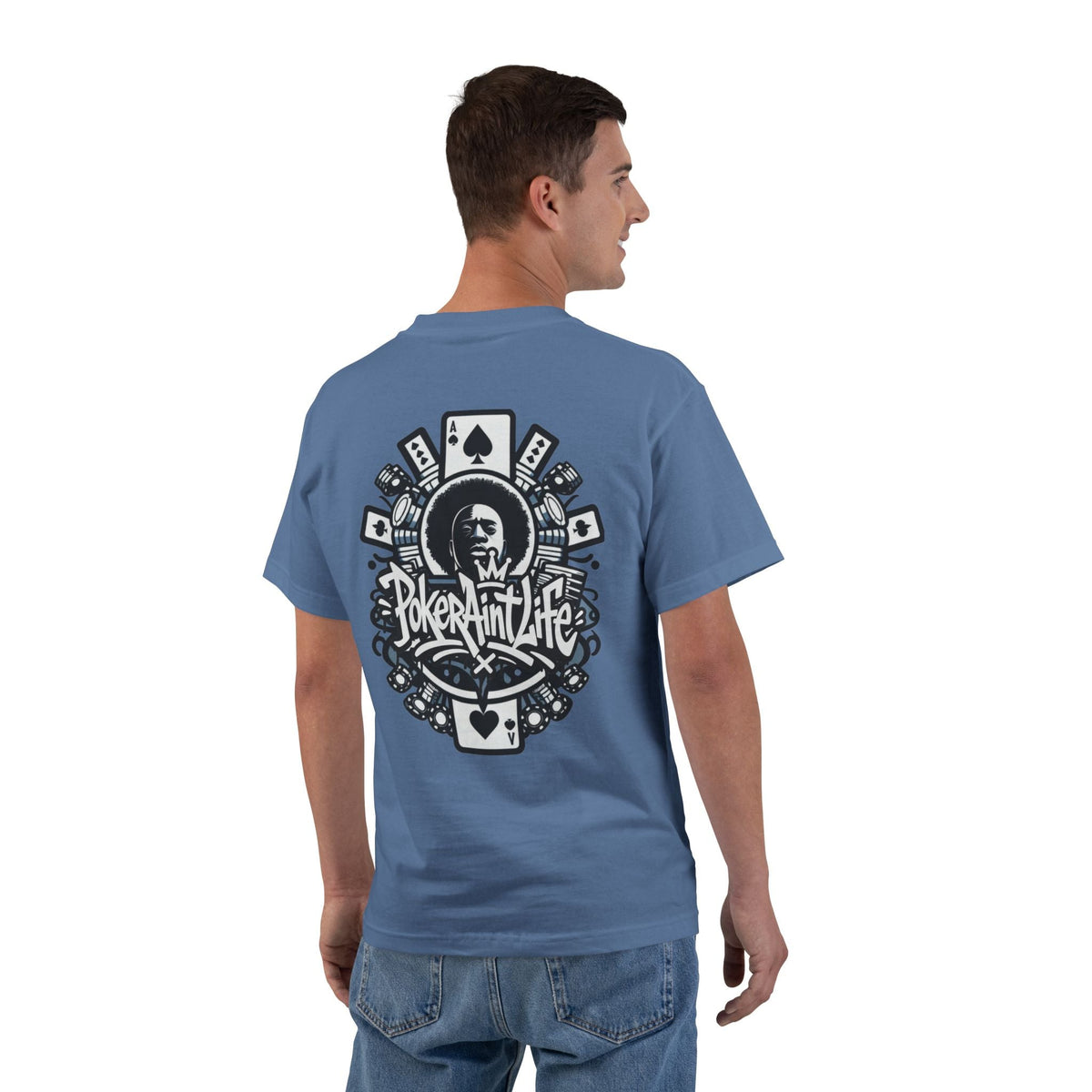 Poker Aint Life T-Shirt, Retro Card Player Graphic Tee - T-Shirt