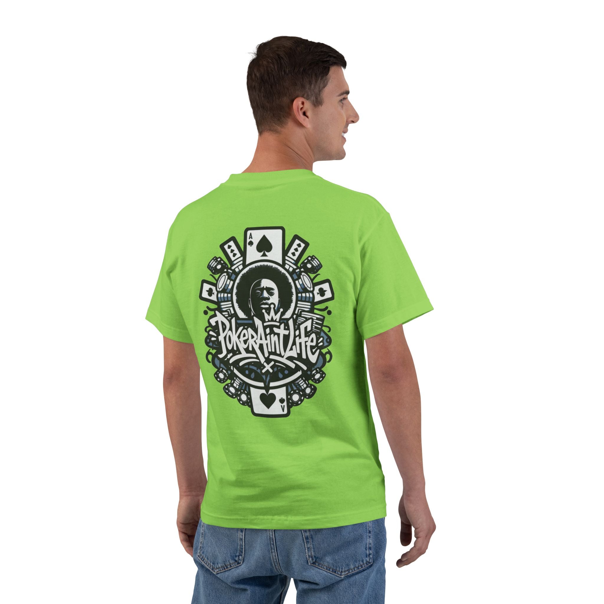 Poker Aint Life T-Shirt, Retro Card Player Graphic Tee - T-Shirt